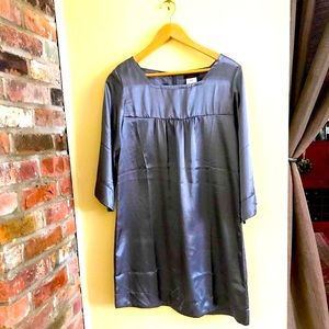 Silky looking gray dress